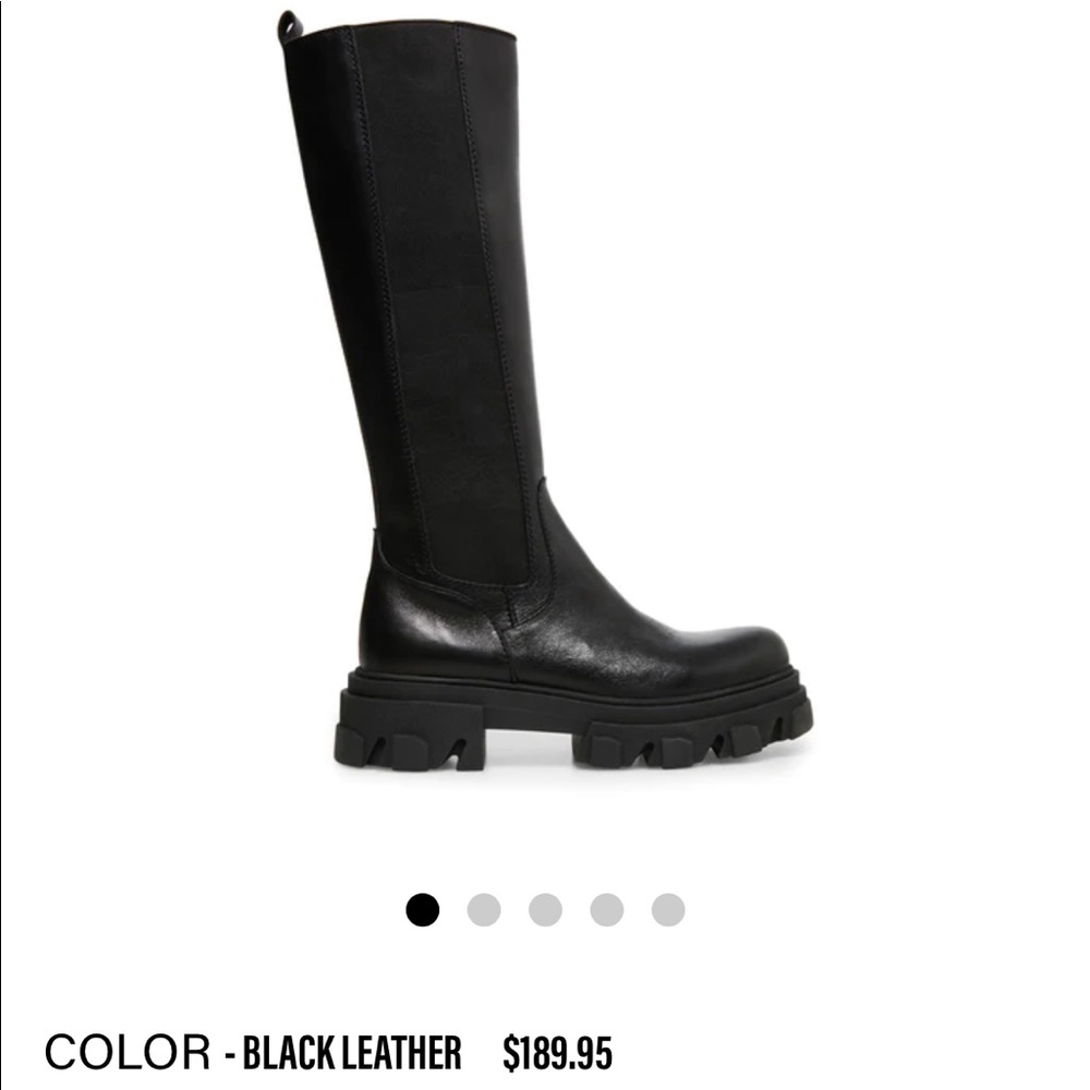 Steve Madden wayde black leather boots